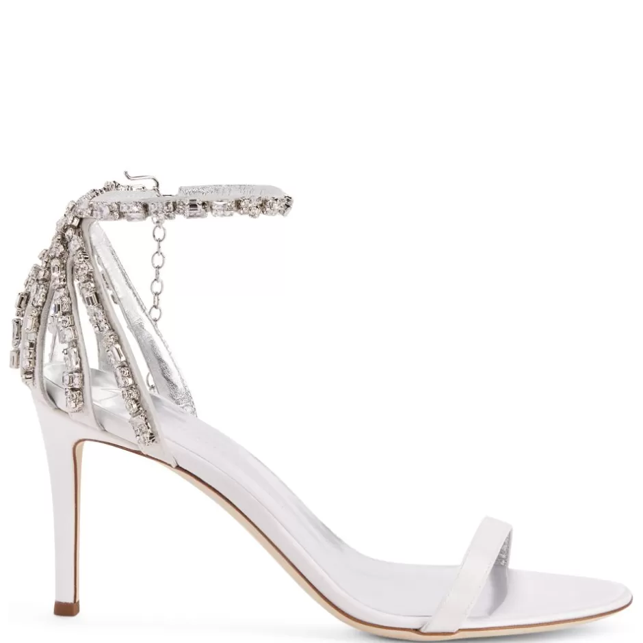 Giuseppe Zanotti Sandals*Adele Crystal White