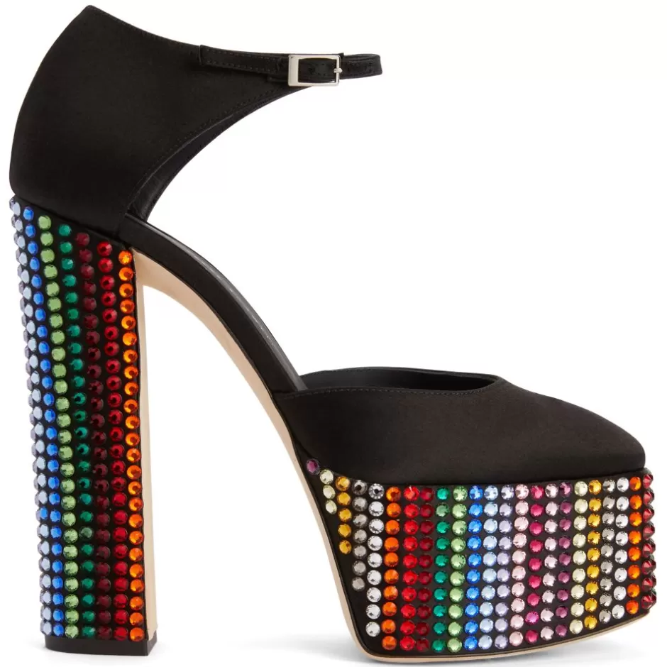 Giuseppe Zanotti Sandals*Bebe Strass Black