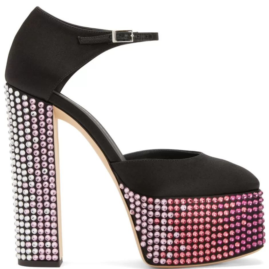 Giuseppe Zanotti Sandals*Bebe Strass Black