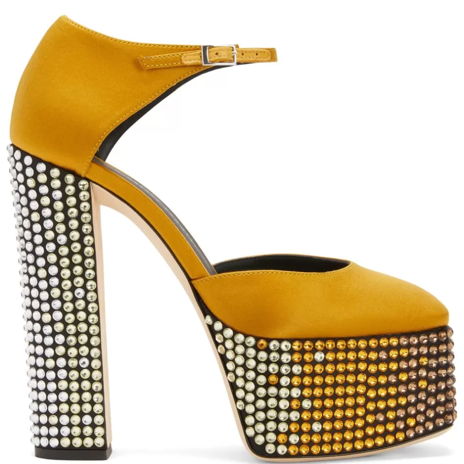 Giuseppe Zanotti Sandals*Bebe Strass Yellow