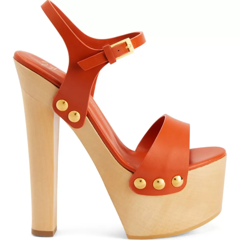 Giuseppe Zanotti Sandals*Fanny Orange