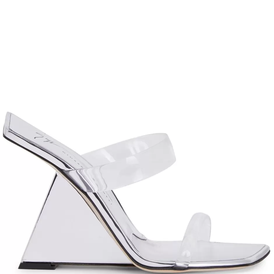 Giuseppe Zanotti Sandals*Florance Plexi Silver