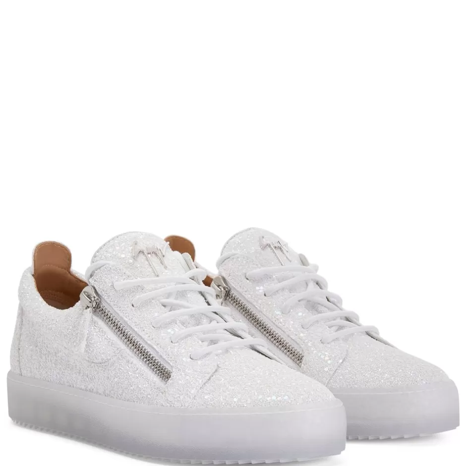 Giuseppe Zanotti Sneakers*Frankie Glitter White