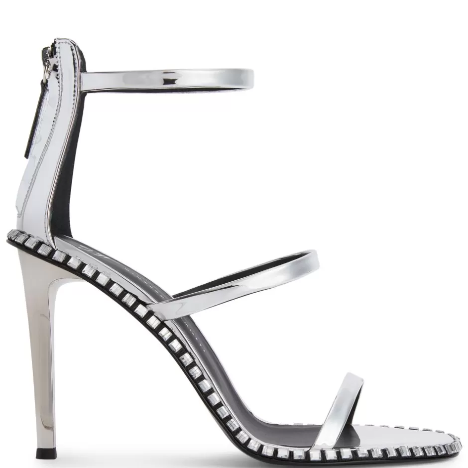 Giuseppe Zanotti Sandals*Harmony Flare Silver