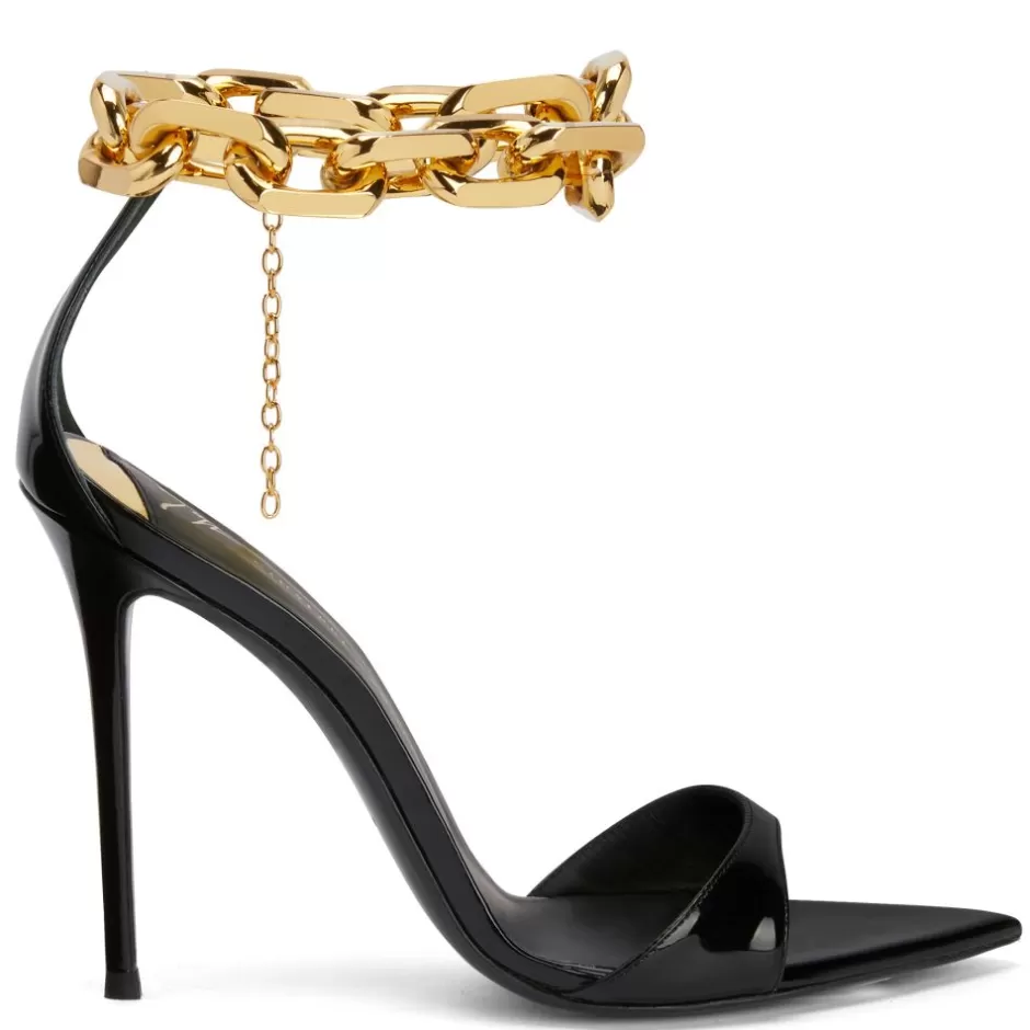 Giuseppe Zanotti Sandals*Intriigo Chain Black