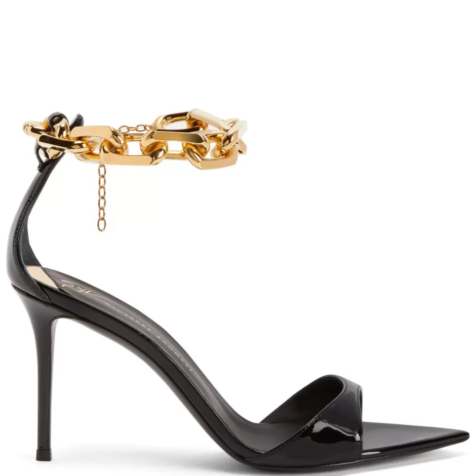 Giuseppe Zanotti Sandals*Intriigo Chain Black