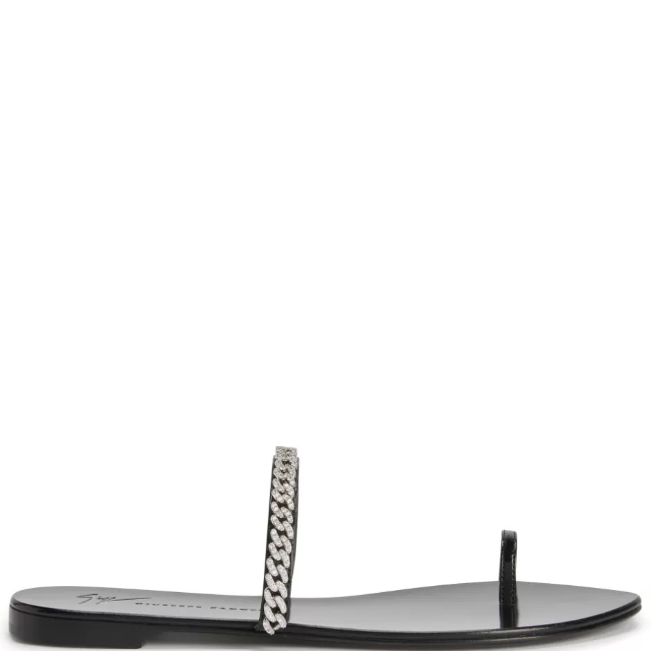 Giuseppe Zanotti Flats*Intriigo String Black