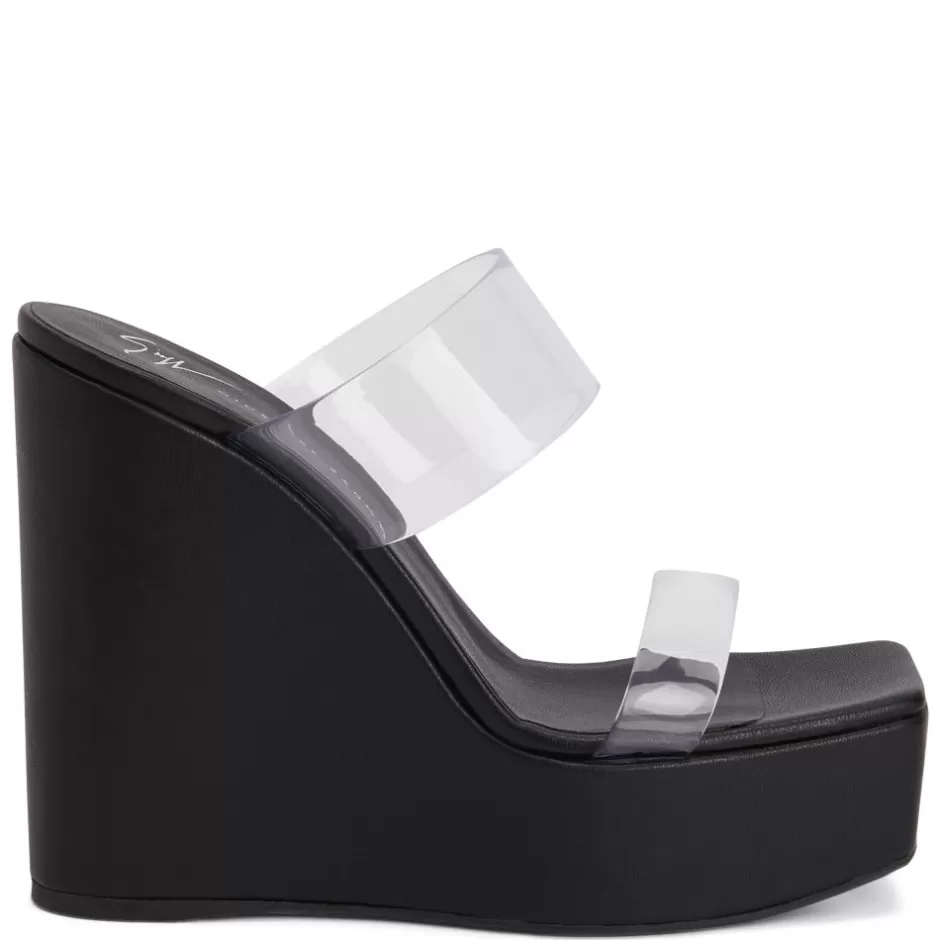 Giuseppe Zanotti Sandals*Meissa Plexi Black