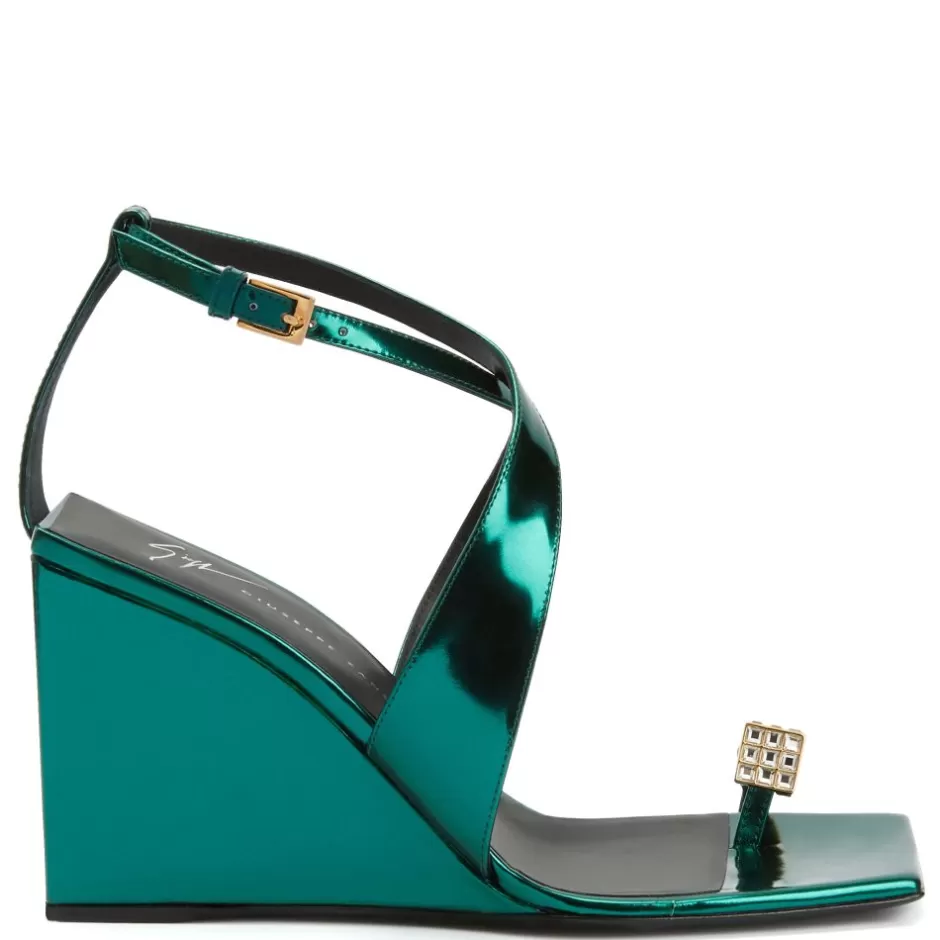 Giuseppe Zanotti Sandals*Nihao Ring Green