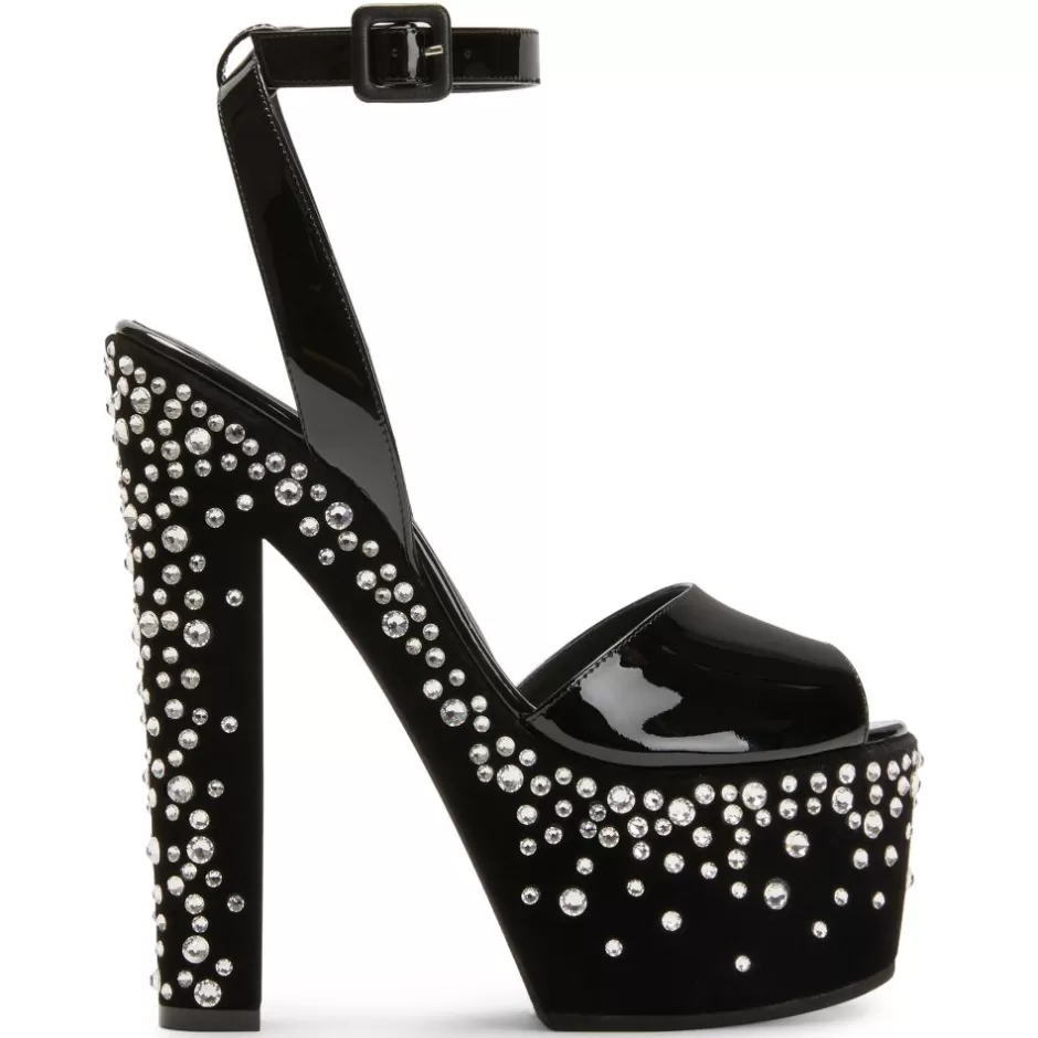 Giuseppe Zanotti Sandals*Tarifa Jewel Black