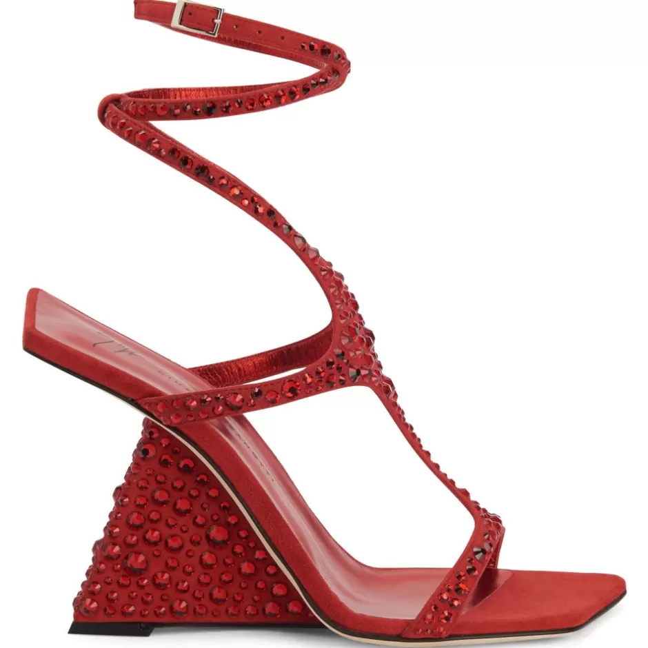 Giuseppe Zanotti Sandals*Tutankamon Crystal Red